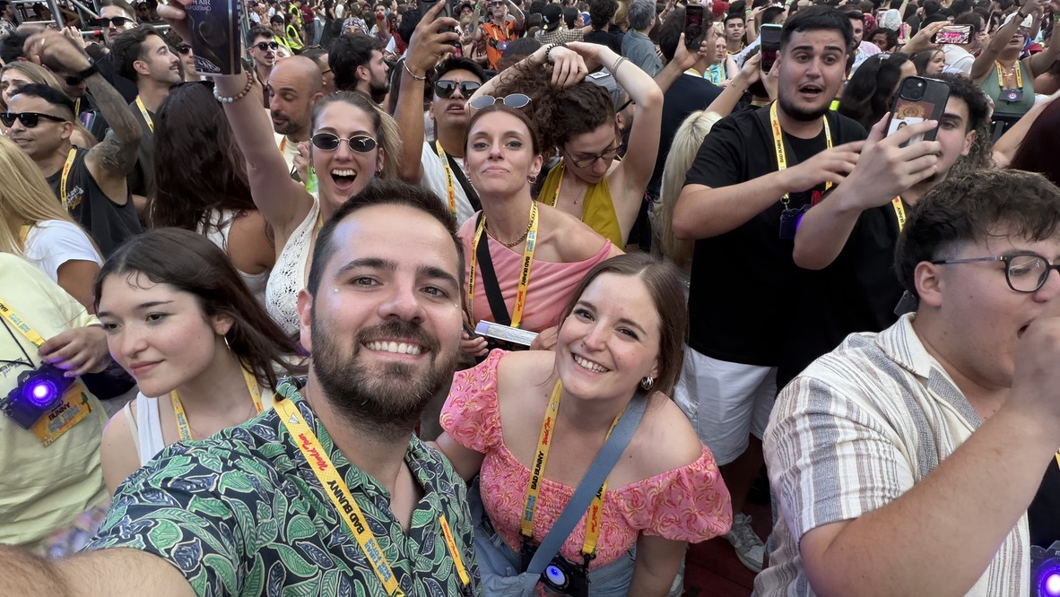 En el concierto de Bad Bunny en Madrid