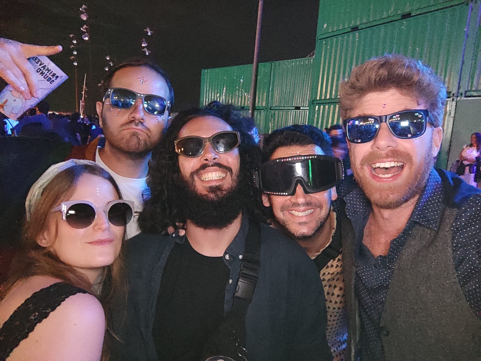 Con amigos en el Primavera Sound