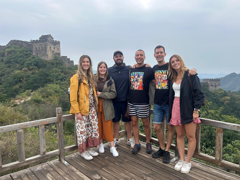 Pasear por la muralla china