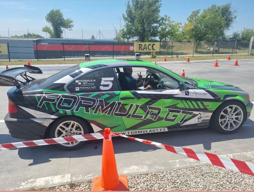 Drift en un coche de carreras